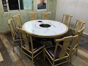 大理石火锅桌