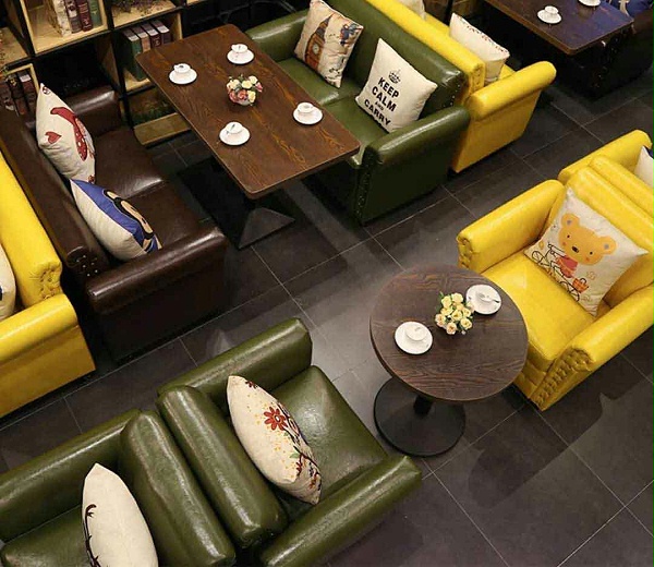 甜品店洽谈沙发桌椅