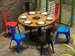 火锅桌,牛肉火锅店桌椅组合,湘菜馆桌椅,餐饮店桌椅