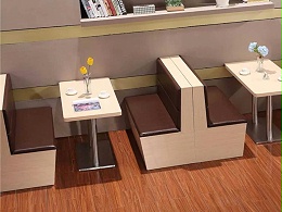 西餐厅单双面休闲卡座沙发,咖啡厅甜品店板式餐饮沙发