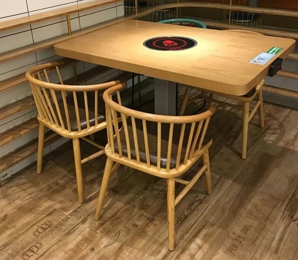 电磁炉自助火锅烧烤一体桌