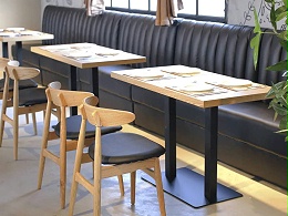 咖啡厅餐厅桌椅,奶茶店甜品店,茶餐厅沙发卡座桌椅组合