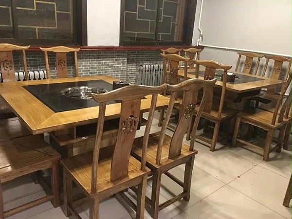 大理石火锅桌