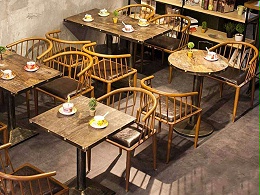 铁艺咖啡厅桌椅,复古奶茶店桌子椅子组合,西餐厅酒吧桌椅