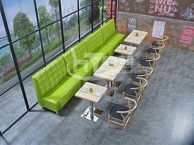 白蜡木卡座沙发餐椅组合