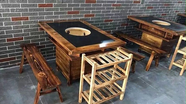 实木火锅餐桌